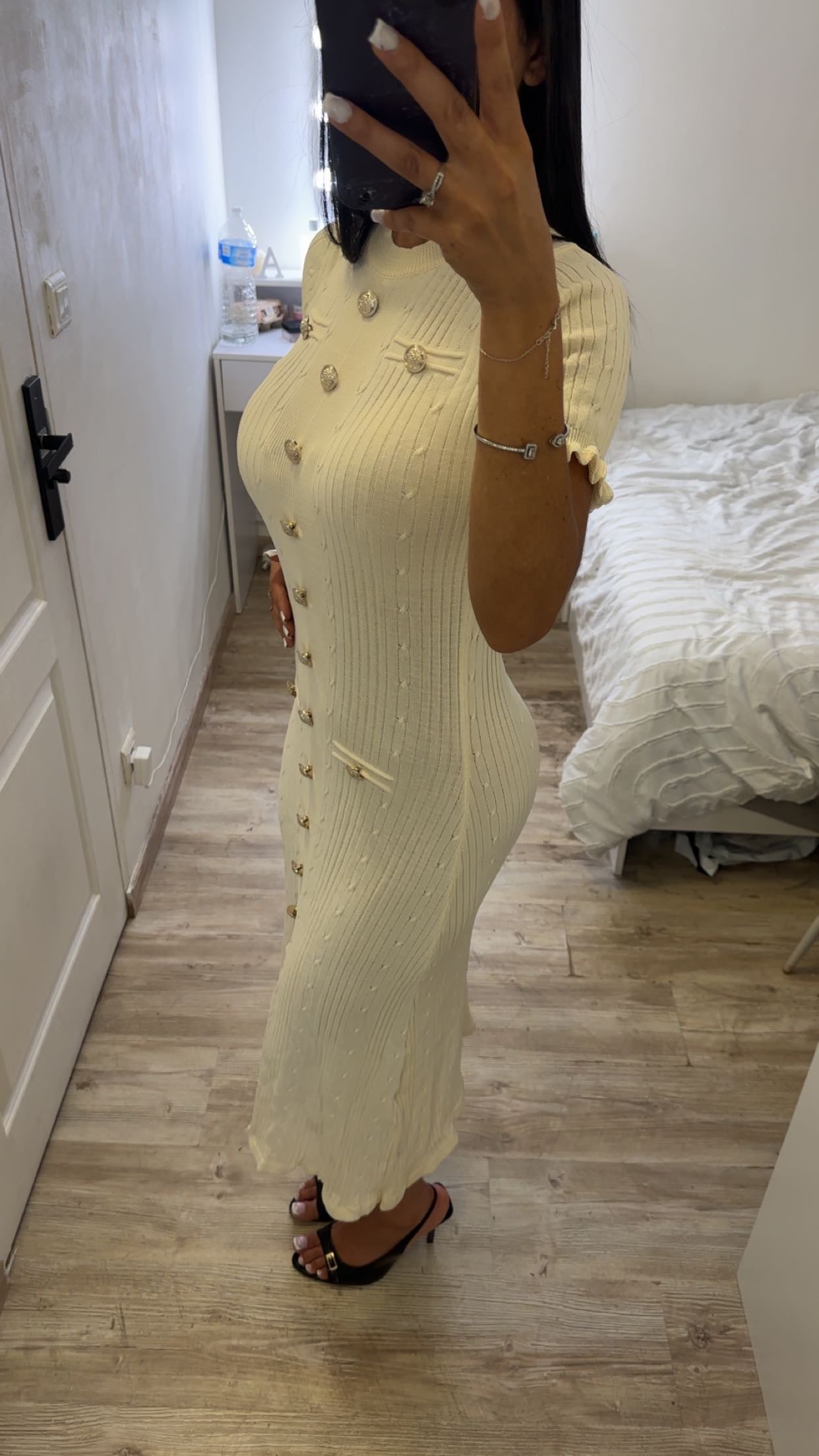 Robe chic à fente