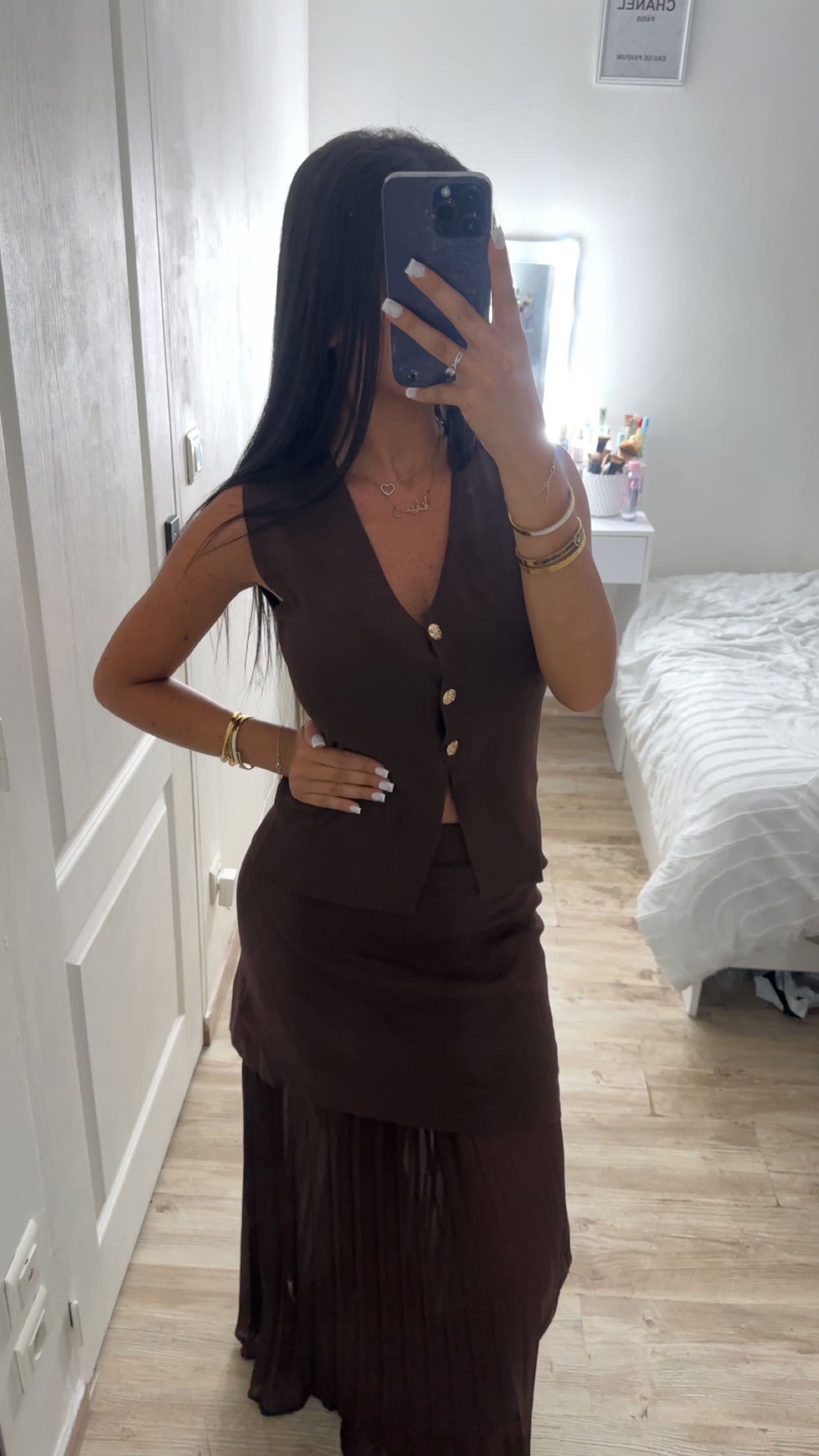 Ensemble jupe longue 2 pièces