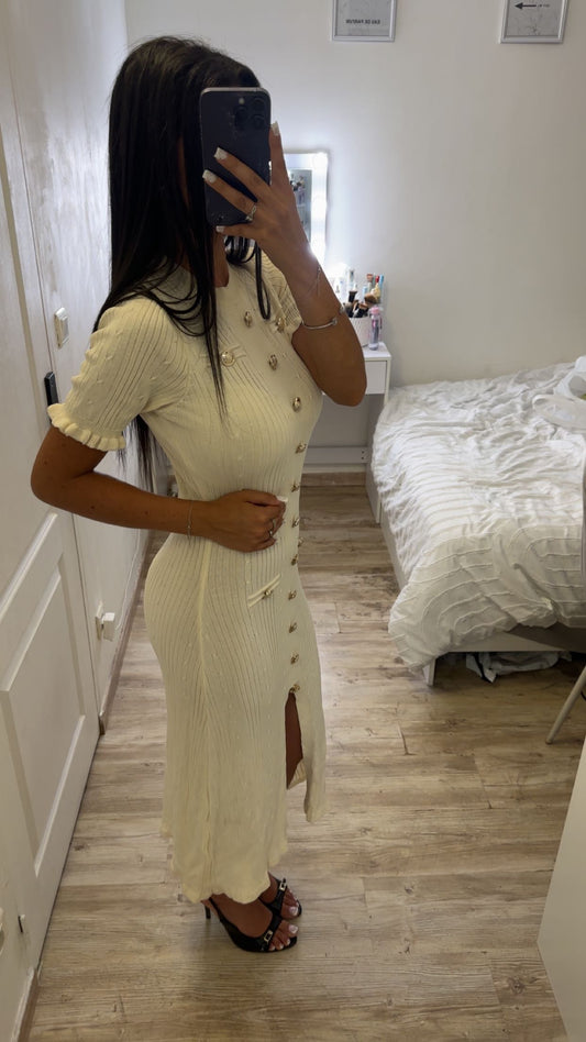 Robe chic à fente
